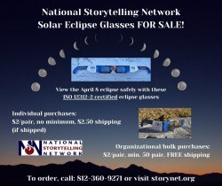 National Storytelling Network Solar Eclipse Glasses Fundraiser