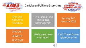 Caribbean Folklore Storytime is back on January 24